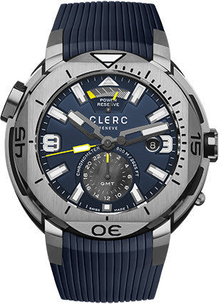 Clerc Watch Hydroscaph GMT Power Reserve GMT-1.4.4 Navy