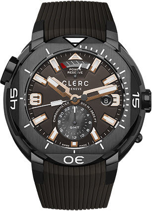 Clerc Watch Hydroscaph GMT Power Reserve GMT-2.3.3 Chocolate