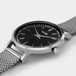 Cluse Boho Chic Petite Crystals Mesh Black