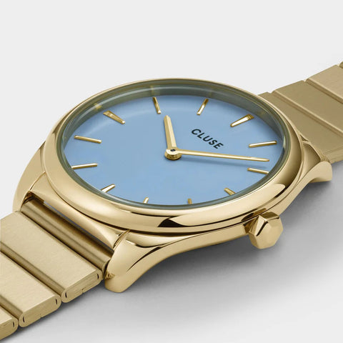 Cluse Watch Feroce Petite Blue Gold