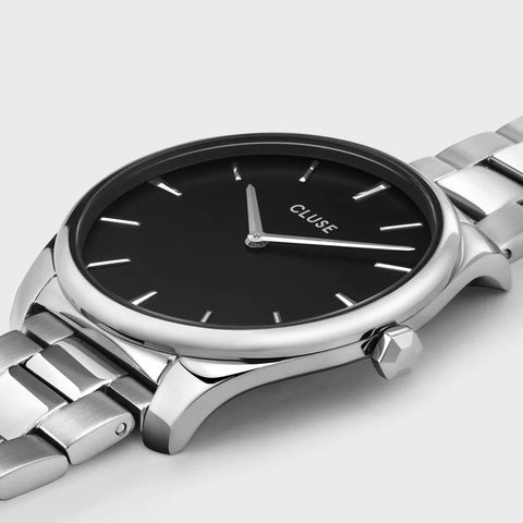 Cluse Watch Feroce Steel Black