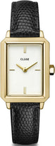 Cluse Watch Fluette Leather Black Lizard Gold CW11504
