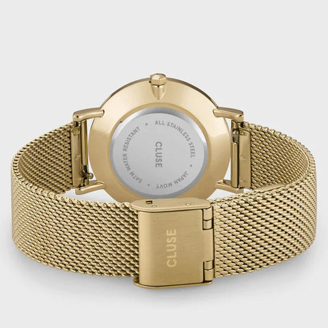 Cluse Minuit Mesh Green Gold