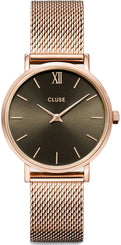 Cluse Watch Minuit Mesh Grey Rose Gold CW10207