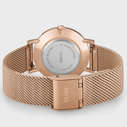 Cluse Minuit Mesh Grey Rose Gold