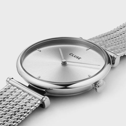 Cluse Watch Triomphe Mesh Full Silver