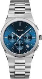 Cluse Watch Vigoureux Chrono Blue Silver CW20801