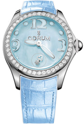 Corum Watch Bubble Mother of Pearl Ladies Blue Diamond L295/03050