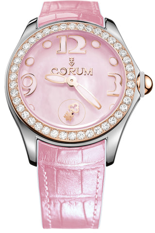 Corum Watch Bubble Mother of Pearl Ladies Pink Diamond L295/03051