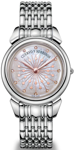 Cuervo y Sobrinos Watch Senora Sol Y Estrellas 3112B.1SEW
