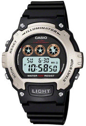 Casio Watch Sports Alarm Chronograph W-214H-1AVEF