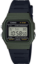 Casio Watch Microlight Alarm F-91WM-3AEF