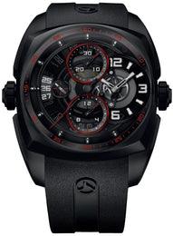 Cyrus Watch Klepcys Skeleton Chronograph Dark And Red Black DLC Steel Limited Edition 539.504.DDR.A