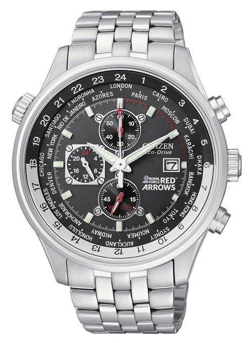 Citizen Watch Red Arrows Chronograph World Time Eco Drive CA0080-54E ...
