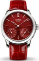 Czapek Watch Quai des Bergues Steel Guilloche Ricochet Steel Rhubarb Red S Limited Edition