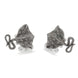 Deakin & Francis Cufflinks Sterling Silver Oxidised Black Stingray, C50001.