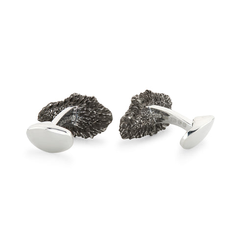 Deakin & Francis Cufflinks Sterling Silver Oxidised Oyster And Pearl, C60002_2.