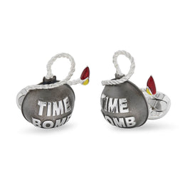 Deakin & Francis Cufflinks Sterling Silver Time Bomb, C50003_2.