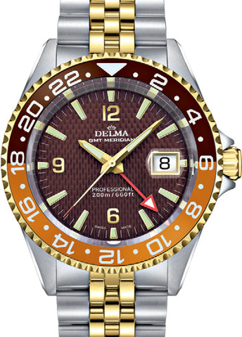Delma Watch Santiago GMT Bi-Colour 52702.648.6.104