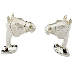 Deakin & Francis Cufflinks Sterling Silver Horse Head Cufflinks C1490X0001
