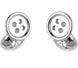 Deakin & Francis Cufflinks Sterling Silver Button C1194X0016