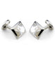 Deakin & Francis Cufflinks Sterling Silver Oblong White Mother of Pearl Inlay C0146X0003