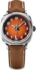 Duckworth Prestex Watch Verimatic Orange Fume Brown Leather Limited Edition D891-05-B