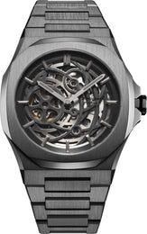 D1 Milano Watch Skeleton Gun Metal D1-SKBJ11