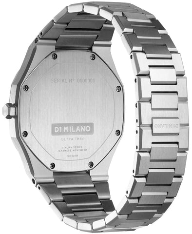 D1 Milano Watch Ultra Thin Marble Silver