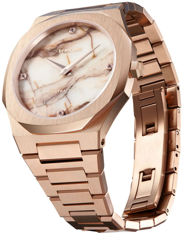 D1 Milano Watch Ultra Thin Marble Rose