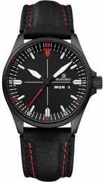 Damasko Watch DA 343 Black PVD Leather Pin DA 343 Black Leather Pin