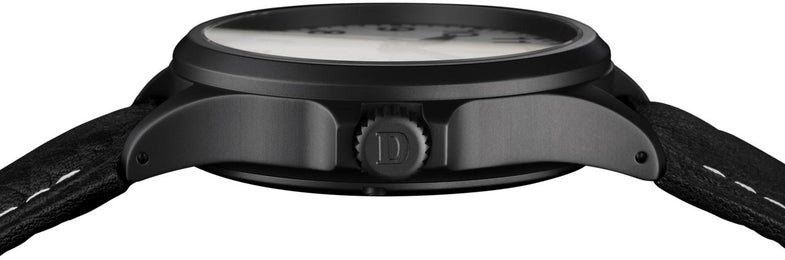 Damasko Watch DA 37 Black PVD Leather Pin