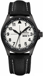 Damasko Watch DA 373 Black PVD Leather Pin DA 373 Black Leather Pin