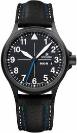 Damasko Watch DA 38 Black PVD Leather Pin DA 38 Black Leather Pin