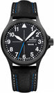 Damasko Watch DA 38 Black PVD Leather Pin DA 38 Black Leather Pin