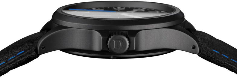 Damasko Watch DA 38 Black PVD Leather Pin