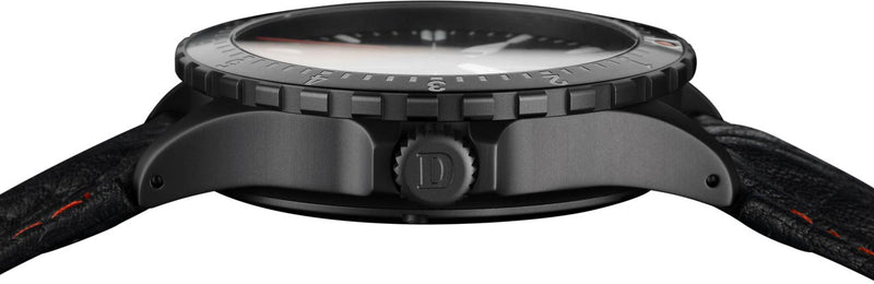 Damasko Watch DA 44 Black PVD Leather Pin