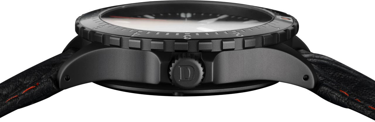 Damasko Watch DA 44 Black PVD Leather Pin