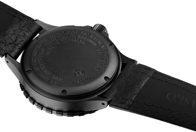 Damasko Watch DA 45 Black PVD Leather Pin