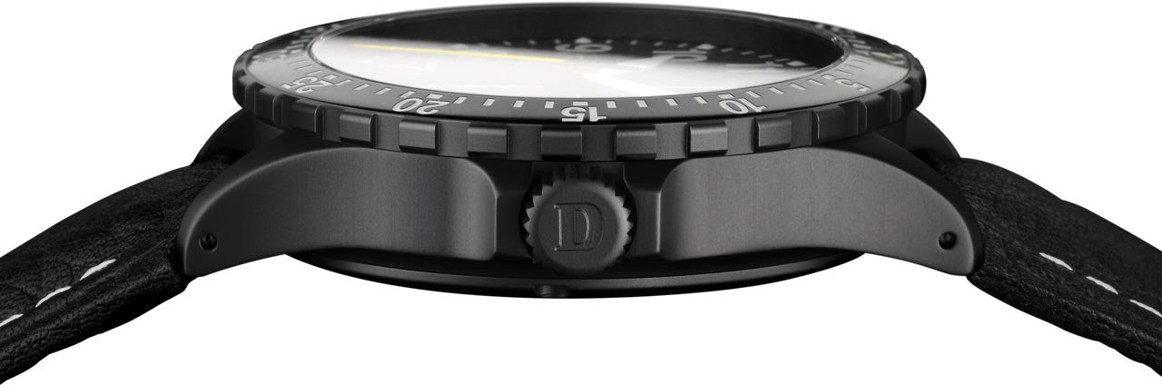 Damasko Watch DA 46 Black PVD Leather Pin