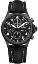 Damasko Watch DC 56 Si Black PVD Leather Pin DC 56 Si Black Leather Pin