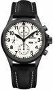 Damasko Watch DC 57 Black PVD Leather Pin DC 57 Black Leather Pin
