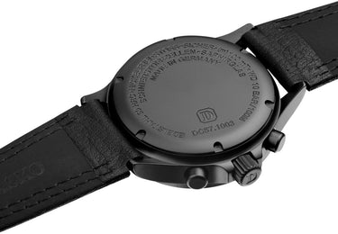 Damasko Watch DC 57 Black PVD Leather Pin