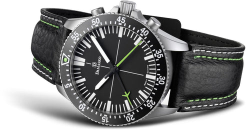 Damasko Watch DC80 Matt Green Leather Pin