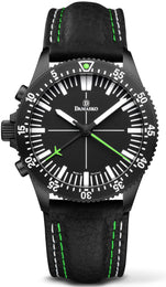 Damasko Watch DC 80 LHV Black Green Leather Pin DC 80 LHV Black Green Leather Pin