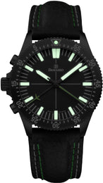 Damasko Watch DC80 LHV Black Green Leather Pin