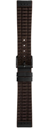 Damasko Strap Arne Black-Brown Rubber PVD 20mm
