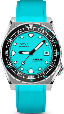 Doxa Watch SUB 600T Aquamarine Rubber 861.10.241.25