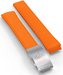 Doxa Strap SUB 300 Rubber Orange With Folding Clasp