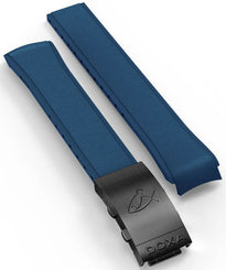 Doxa Strap SUB 300 Carbon Rubber Navy Blue With Folding Clasp